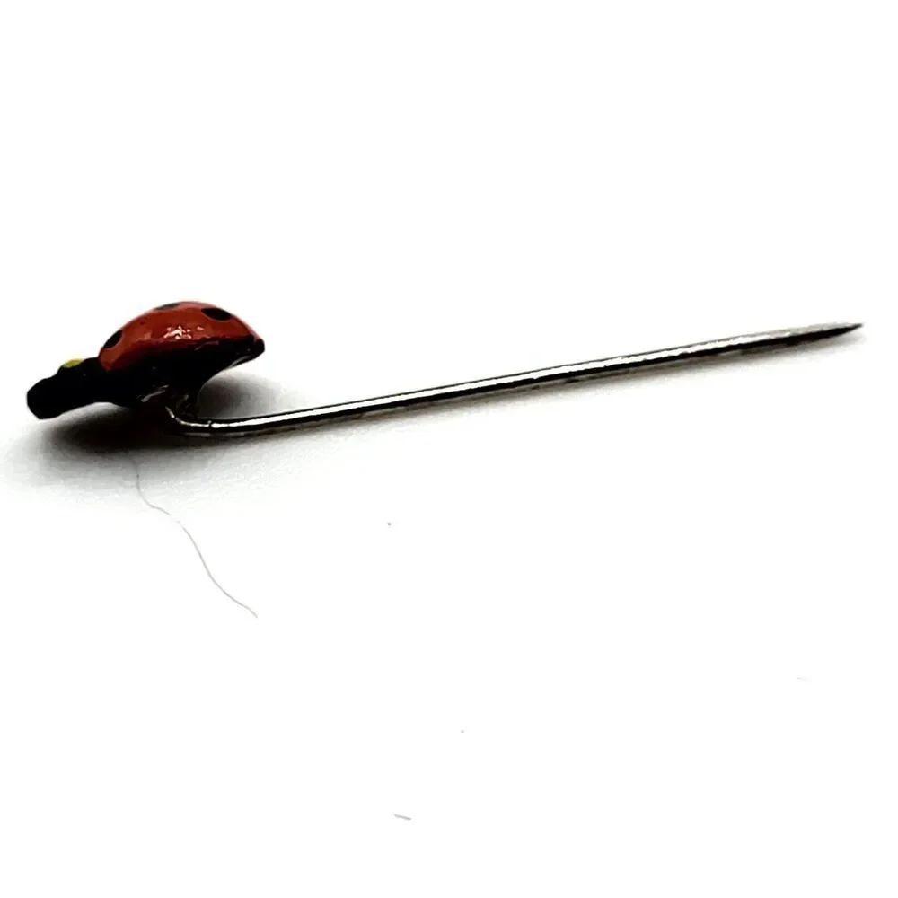 Vintage Ladybug Hat Pin 8mm